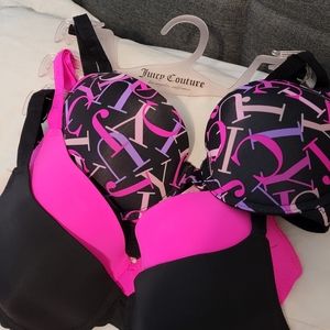 Juicy Couture 3 pack Bras Size 34 C